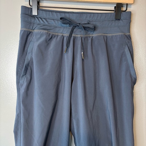 Free Fly Small Pull On Drawstring Waist Performance Pants Zip Pockets Blue - Picture 2 of 6